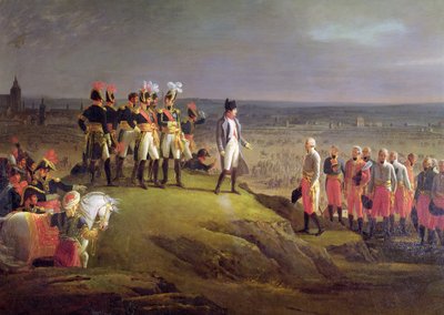 Napoleon I Receiving General Mack at the Surrender of Ulm (detail) by Rene Theodore Berthon